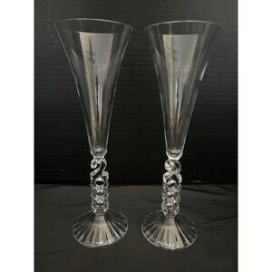 Vintage Millennium Champagne Flutes Cristal D’Arques France